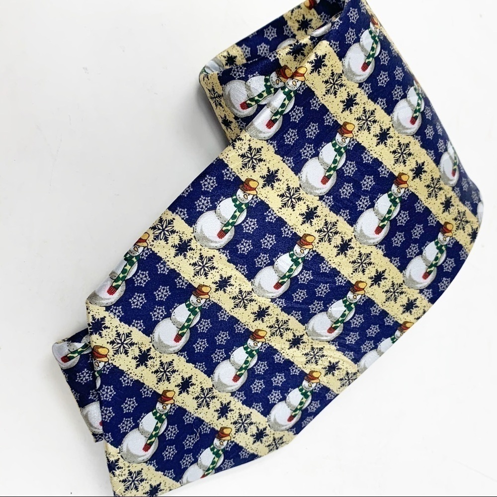 MUSEUM ARTIFACTS Snowman Tie Winter Christmas